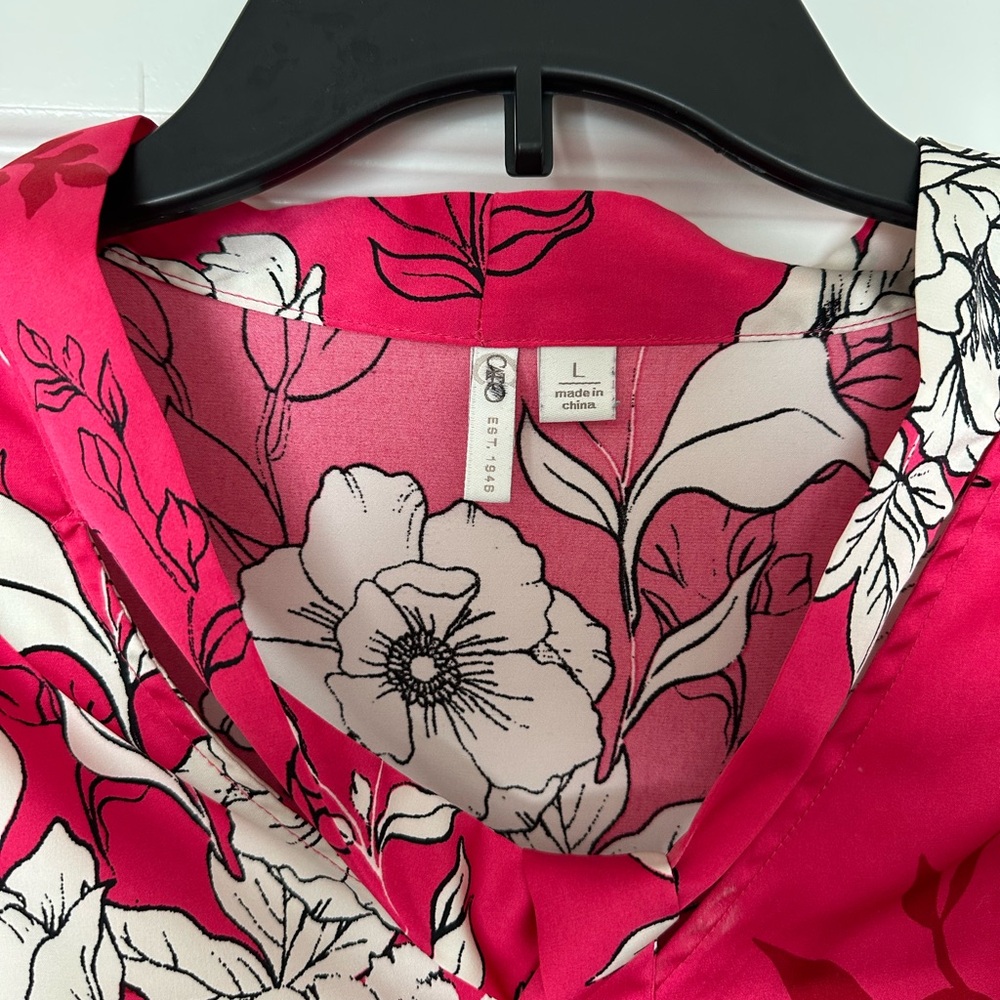 Cato Pink Floral Blouse - Picture 3 of 3